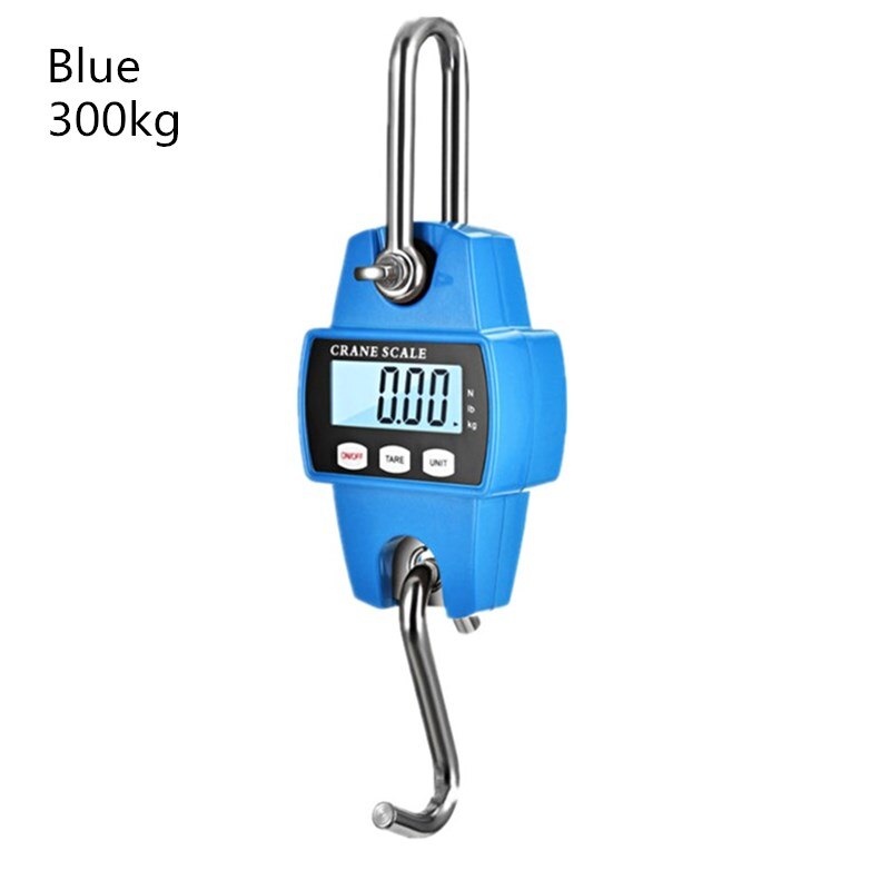 Digital Crane Scale 500kg 1000kg Hook Scales Heavy Duty Hanging Balance Gram Kitchen Electronic Weighing Tool Fishing Steelyard: 300kg B