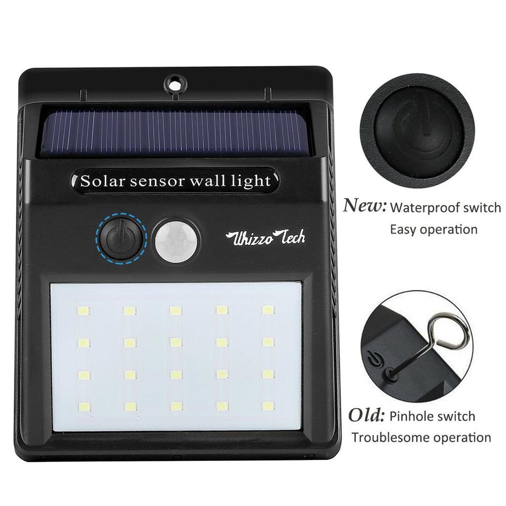 2 stuks/set 20 led zonnelampen bewegingssensor wandlamp buiten tuinlamp waterdicht buitenlicht