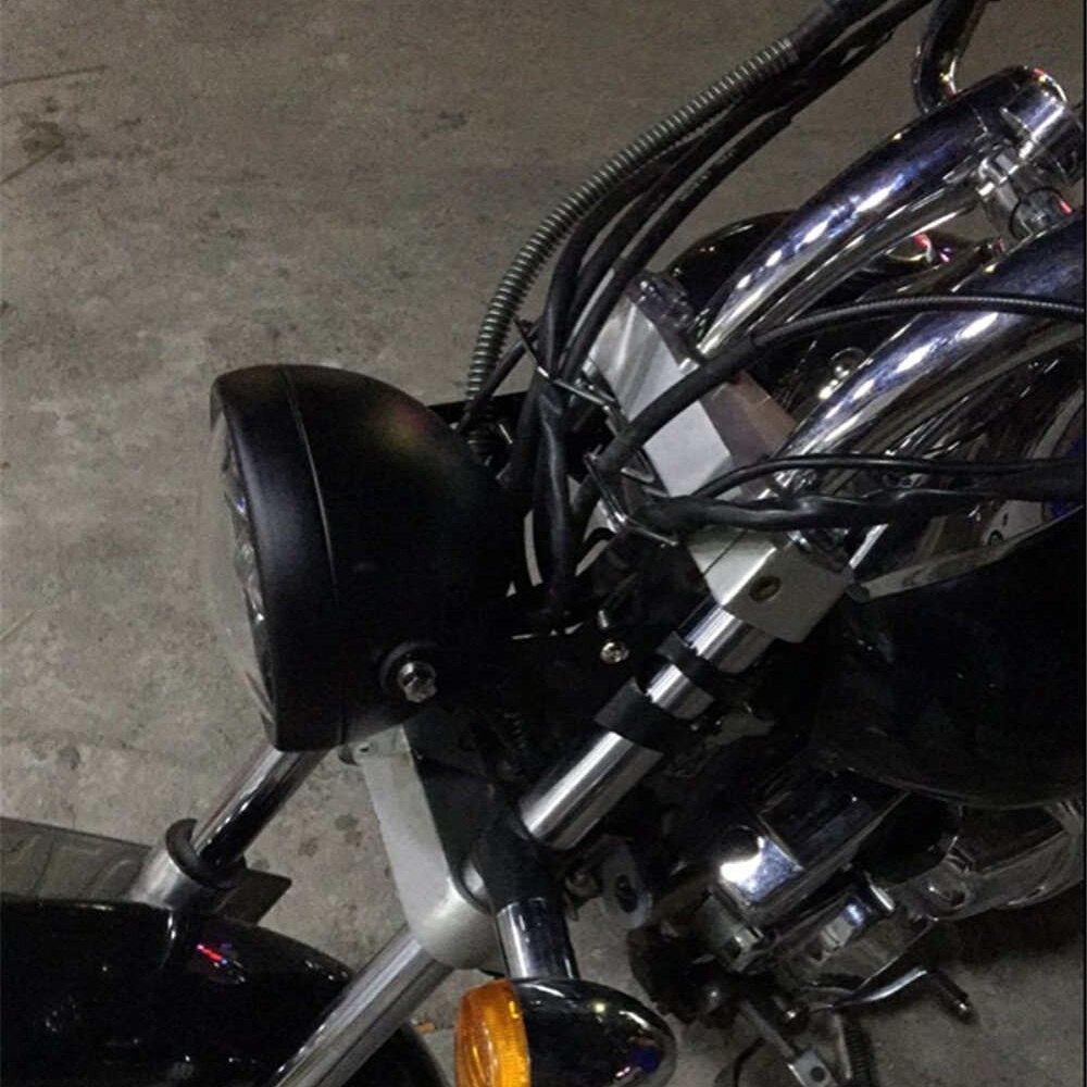 5 3/4 "Zwarte Ronde Motorcycle 5.75 Inch LED Koplamp Montage Behuizing Emmer Voor Harley Davidson FXWG Chopper Koplamp Behuizing