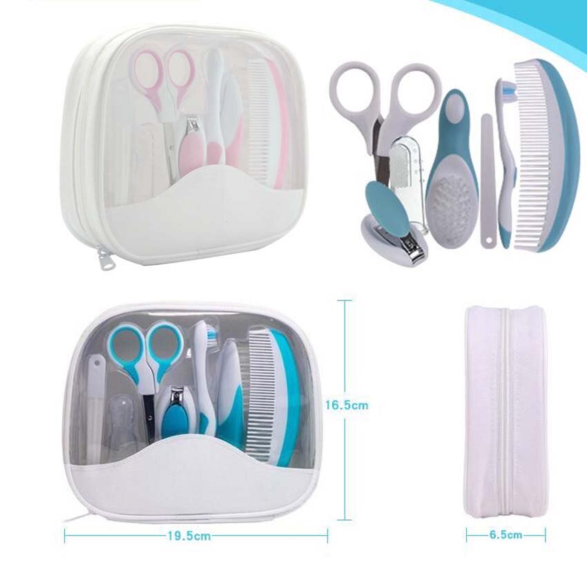 7 stks/set Baby Grooming Care Manicure Set Gezondheidszorg Kit Baby Dagelijks Verpleegkundige Gereedschap-7 pcs