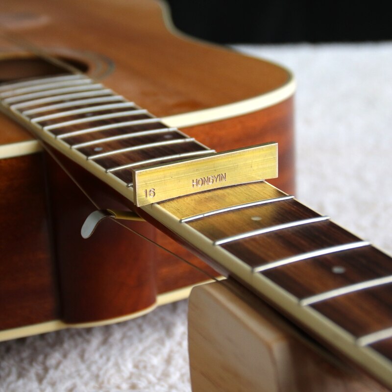 Gitarre Griffbrett Bund Drücken Sie Caul mit Durcheinander Einsatz für Gitarre Bass Gitarre Draht Ersatz Werkzeug
