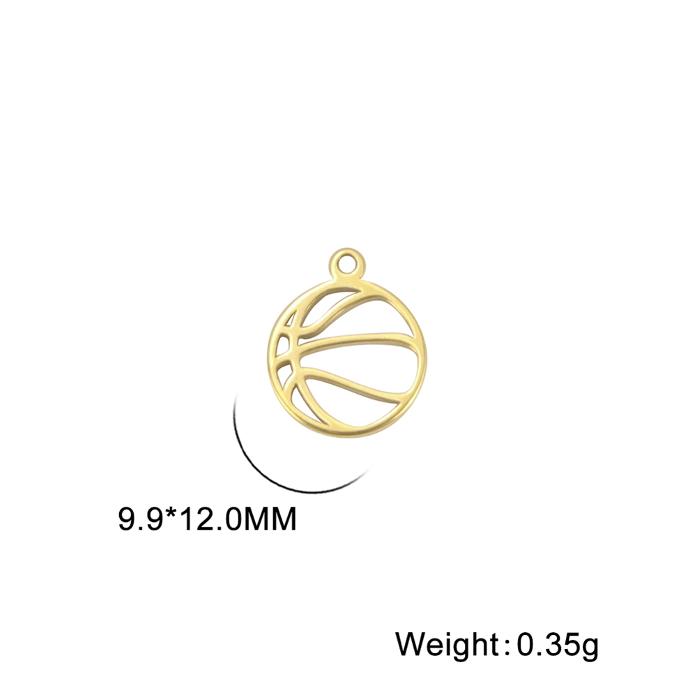 10 pz/lotto Piccoli Ciondoli tutto'ingrosso per Collane Bracciali Pendenti in Acciaio Inox Accessori per La Produzione di Gioielli Fai Da Te Componente: Marrone