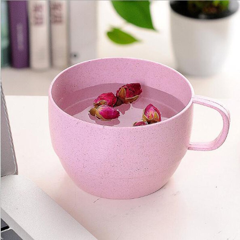 Office Coffee Cup Eco-friendly Mouthwash Cups Wheat Straw kitchen Accessories Milk Tea Cup