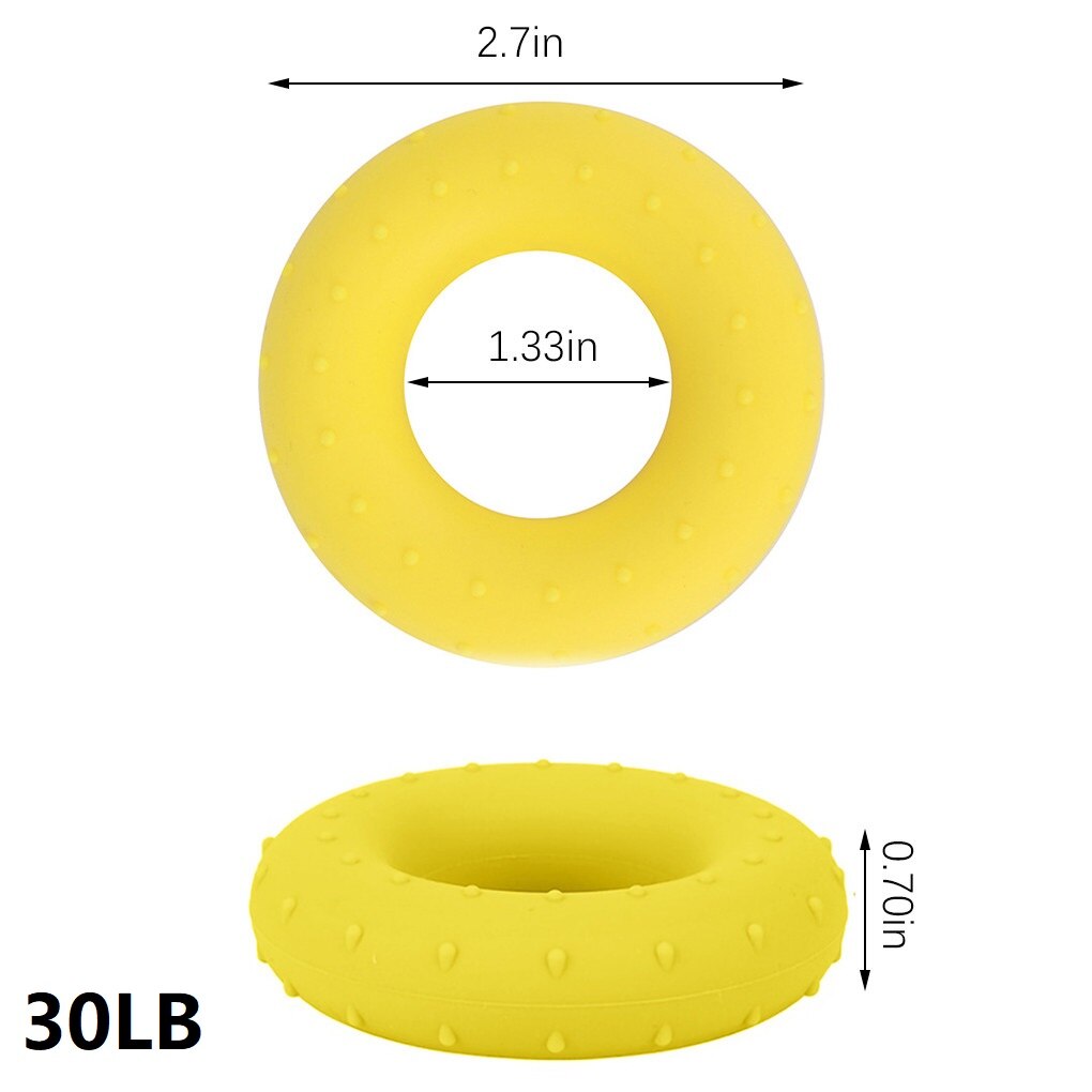 30-70LB Silicone Hand Grip Portable Muscle Training Gripping Ring Crossfit Fitness Hand Extension Strength Trainer: Beige