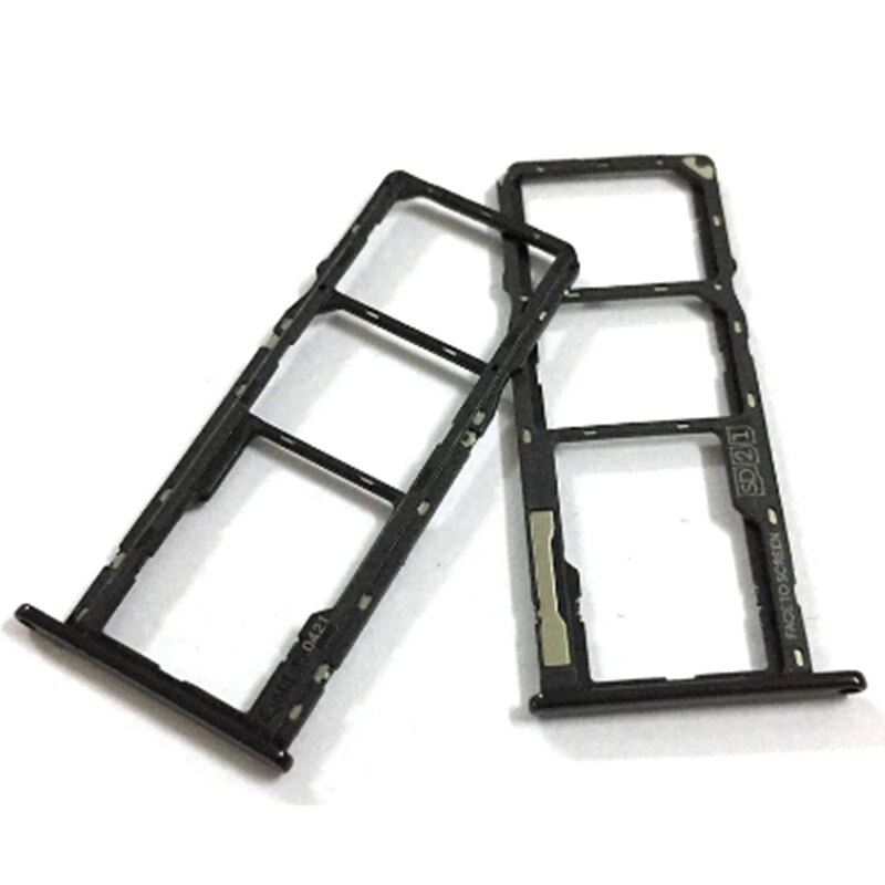 For Motorola Moto G7 Play / G7 Plus / G7 Power Slot Holder SD Dual SIM Card Tray Reader Socket: G7 Power Black