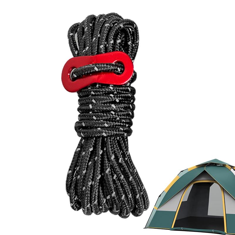 4M Outdoor Tentkoord Reflecterend Paracord Tenttouw Lichtgewicht Campingtouw Met Scheerlijnen Richter Spanner Pouch Voor Tent Tarp