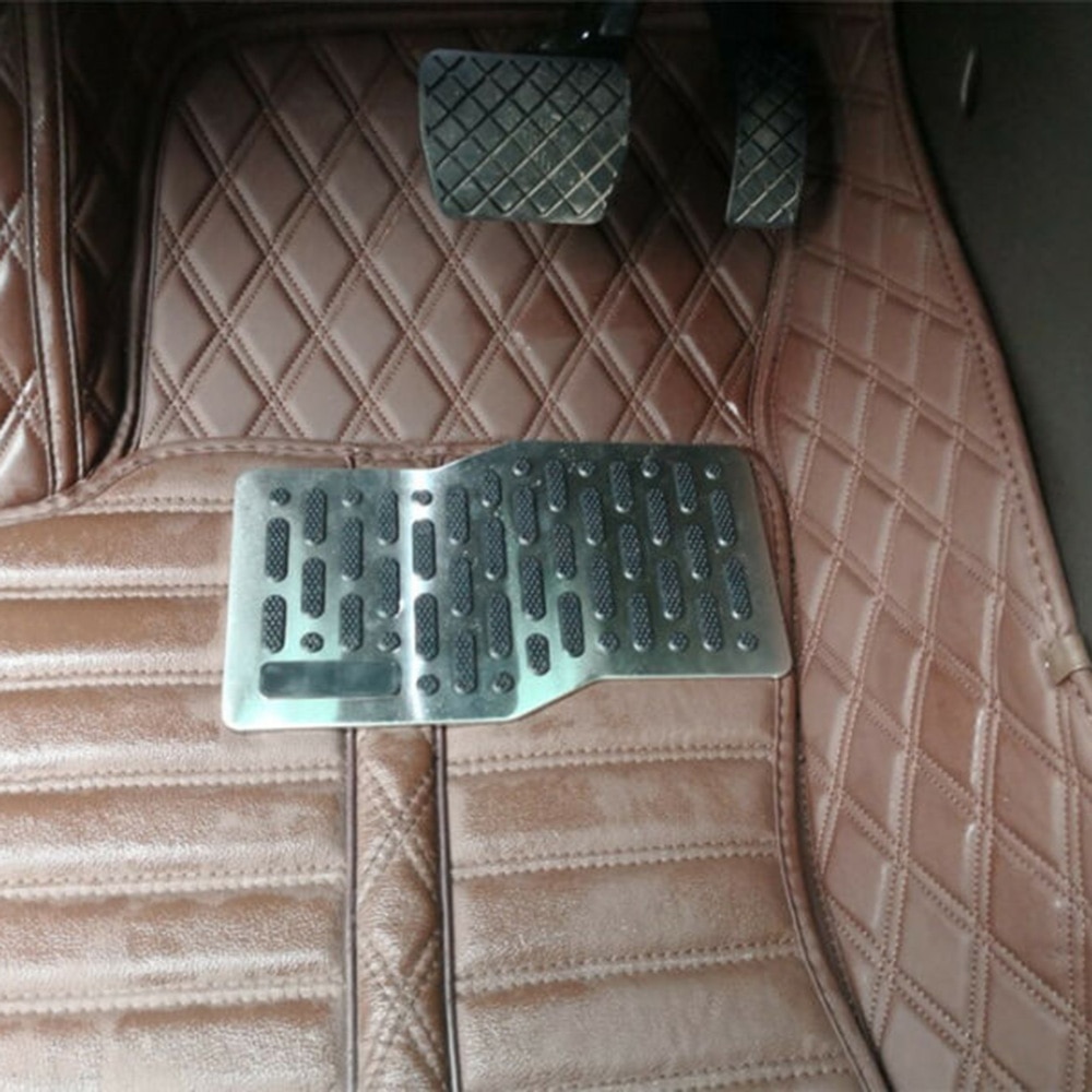 Stainless Car Foot Rest Pedal Pad Floor Carpet Mat Non-slip Plate Universal