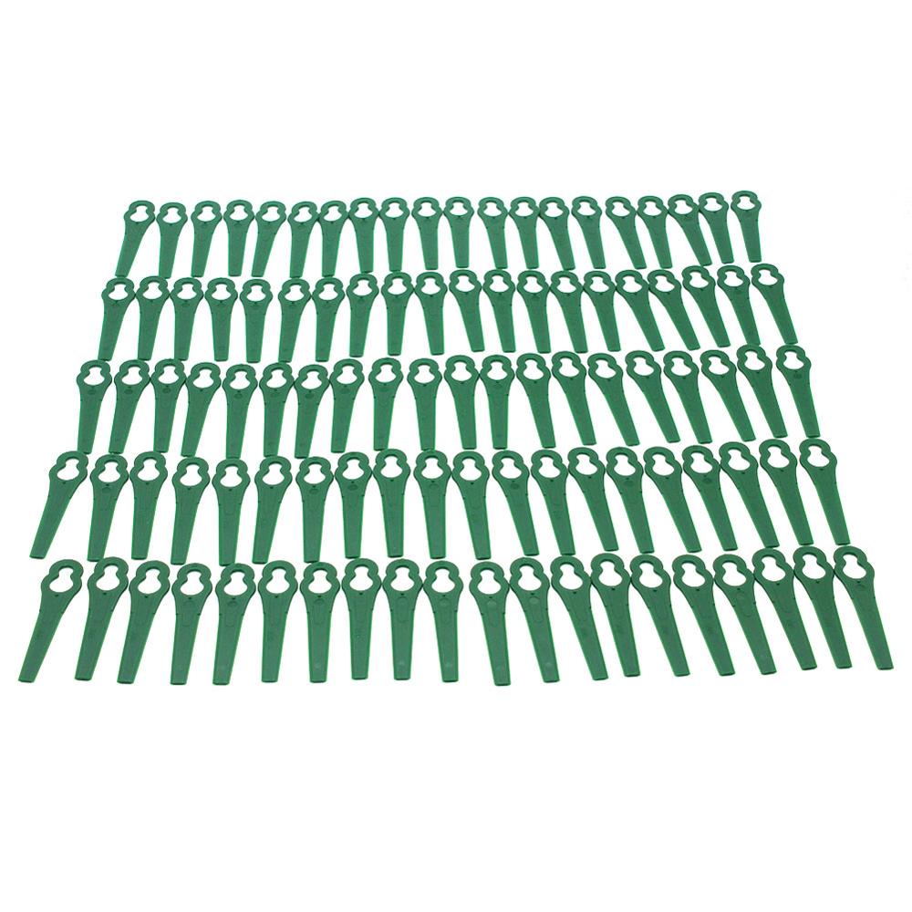 100 stk. elektriske trimmerblade til bosch art 18 løve akku art 23 accu art 23 easytrim accu art 23 accutrim  f016800177 f016800008