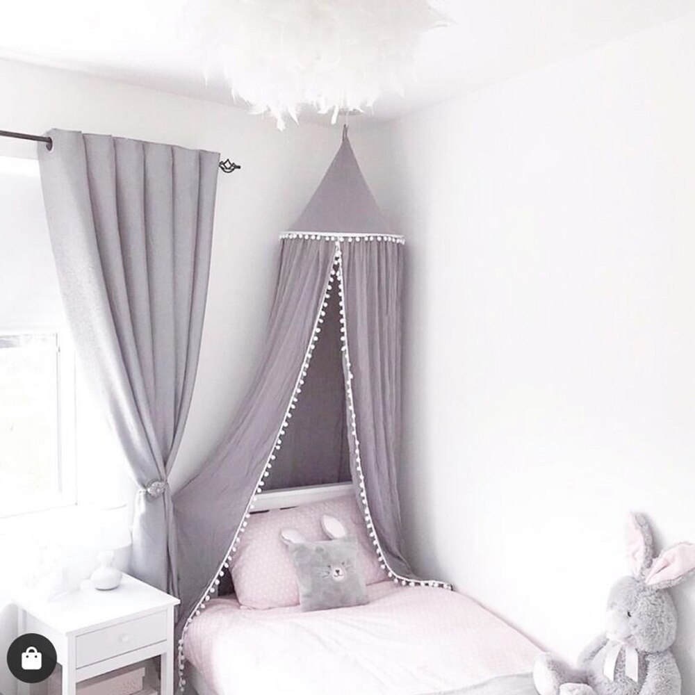 Kids Zoete Stijl Dome Bed Canopy Katoen Klamboe Spelen Tent Opknoping Huis Decoratie Voor Kinderen Woonkamer Zuigelingen Wieg