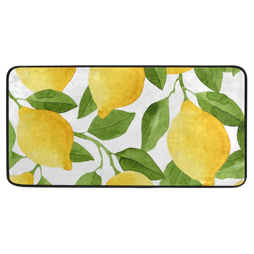 Keuken Mat Citroen Vloermatten Non Slip Keuken Tapijten Woonkamer Badkamer Tapijt Tapijt Voor Indoor Outdoor Tapijten Deur Decoratieve: A1 / 50x80cm