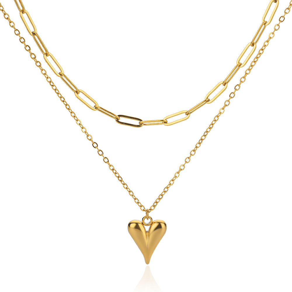 Ovale ketting met opaalsteen voor dames, gemaakt van roestvrij staal met een gouden ovale stenen hanger, ideaal voor een bruiloft.: Blauw verzinkt
