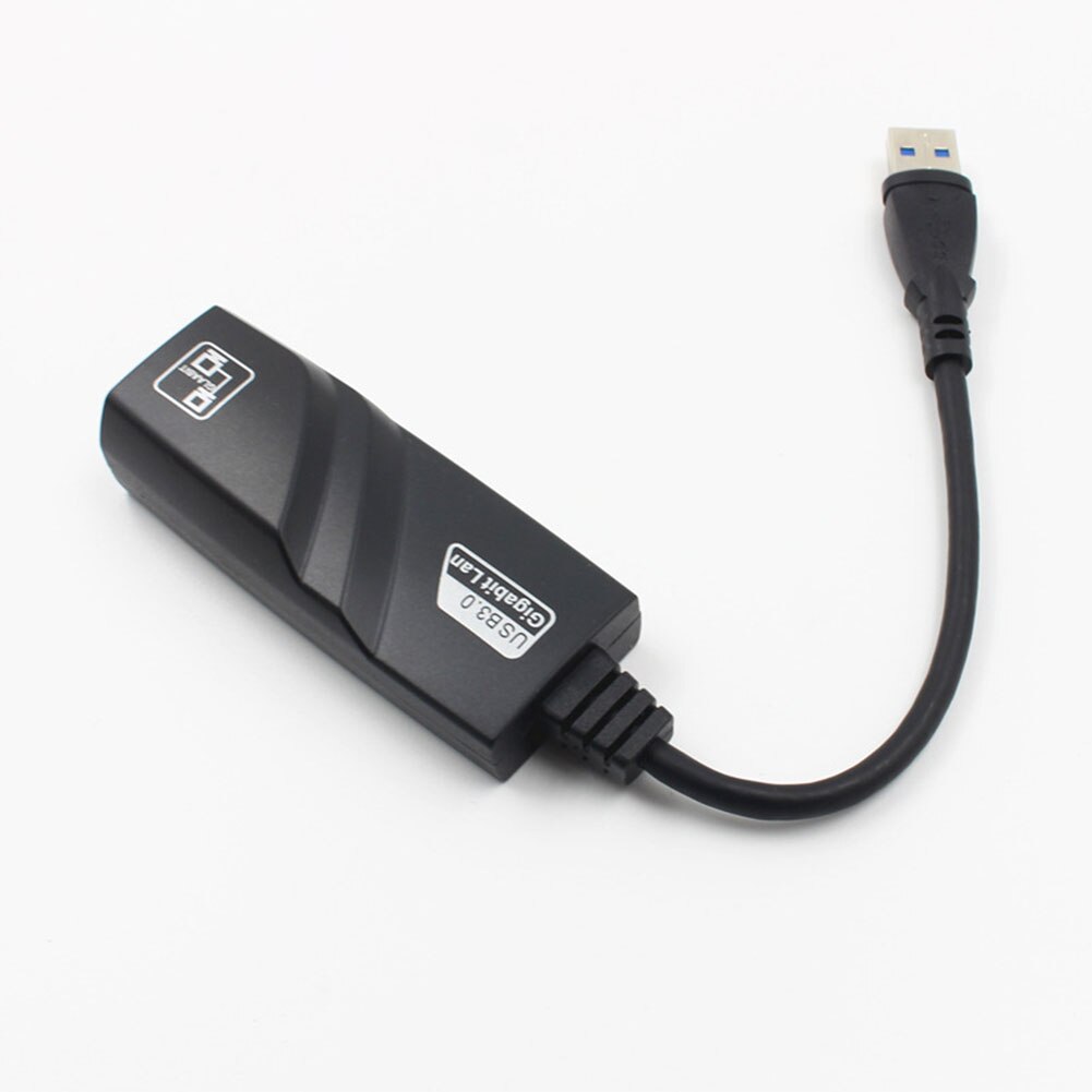 Plug And Play Fast USB3.0 To RJ45 Computer High Speed Easy Install Transmission Gigabit Laptop Accessory Black Network Adapter