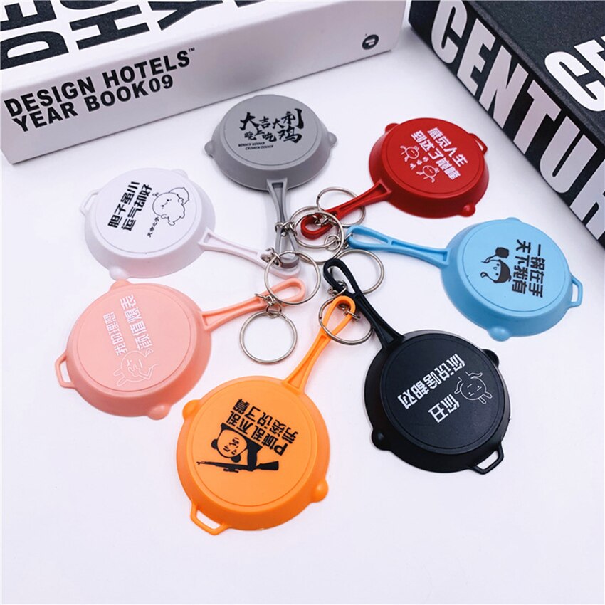 Pan Shape Pocket Calculator Key Ring Small Portable Mini Electronic Calculator for Kids Home Students