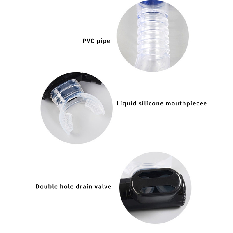 Full Dry Diving Snorkel Breathing Tube with Silicone Mouthpiece Swimming Snorkel Diving Equipment for Adults and Youth