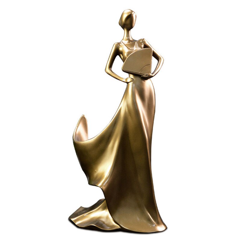 Lady Character Wine Rack Wine Holder Abstract Beauty Sculpture Home Decoration Ornament Study Room Display Furnishing
