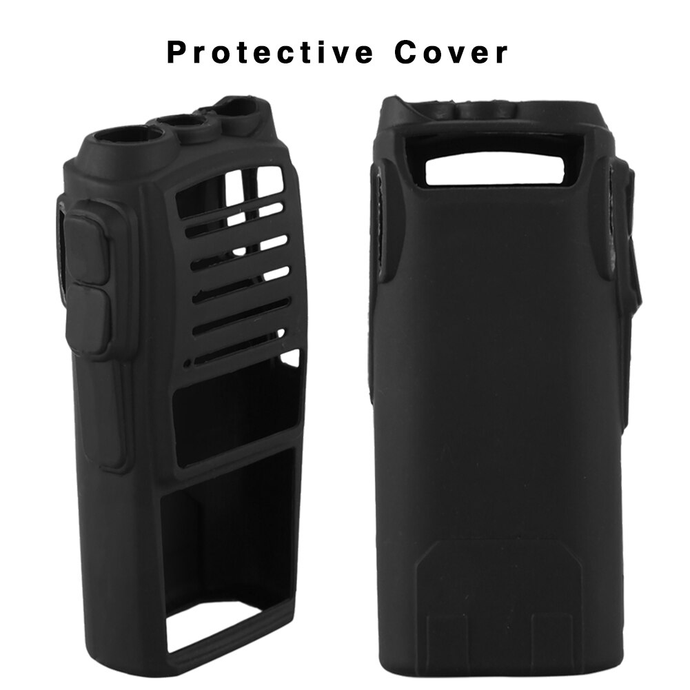 Walkie Talkie Protective Case For Baofeng UV82 Shockproof Dustproof Non-slip Two way radio Silicone Cover Shell Accessories