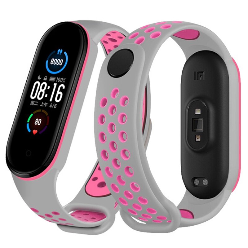 Strap für Xiaomi Mi band 6 Armband Sport Silikon Miband4 miband 5 Handgelenk Band gürtel Ersatz Armband für Mi band 4 3 5 6: XS / Khaki