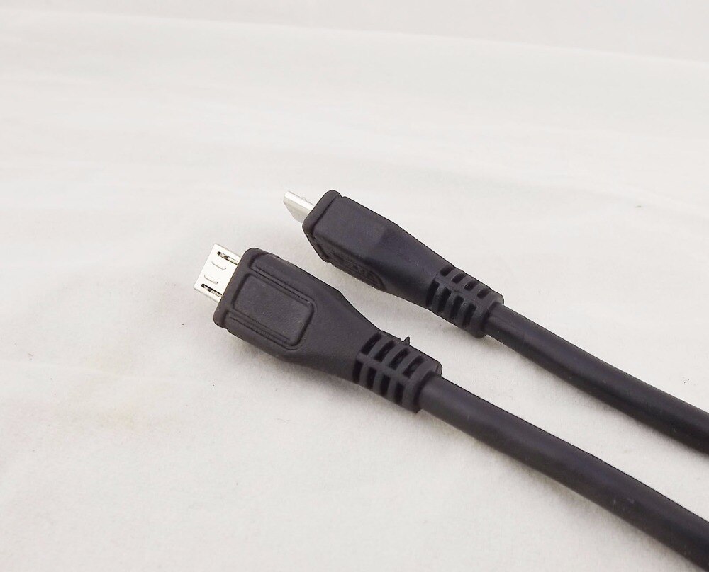 1 stk mikro usb 5 ben b han til micro usb 5 ben han data adapter konverter kabel ledning 25cm