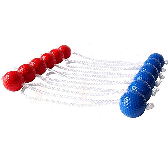 CRESTGOLF échelle balle de Golf échelle balles de Golf pour lancer jeu lancer Bolas, échelle lancer 6 paires échelle balle de Golf lancer Bolas ensemble R
