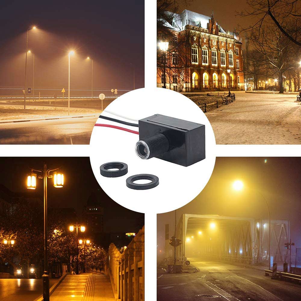 Outdoor Photocell Light Hard-Wired Post Eye Light Controlwitch for Home Sensor Dusk to Dawn Photo Control Sensor Auto on Off