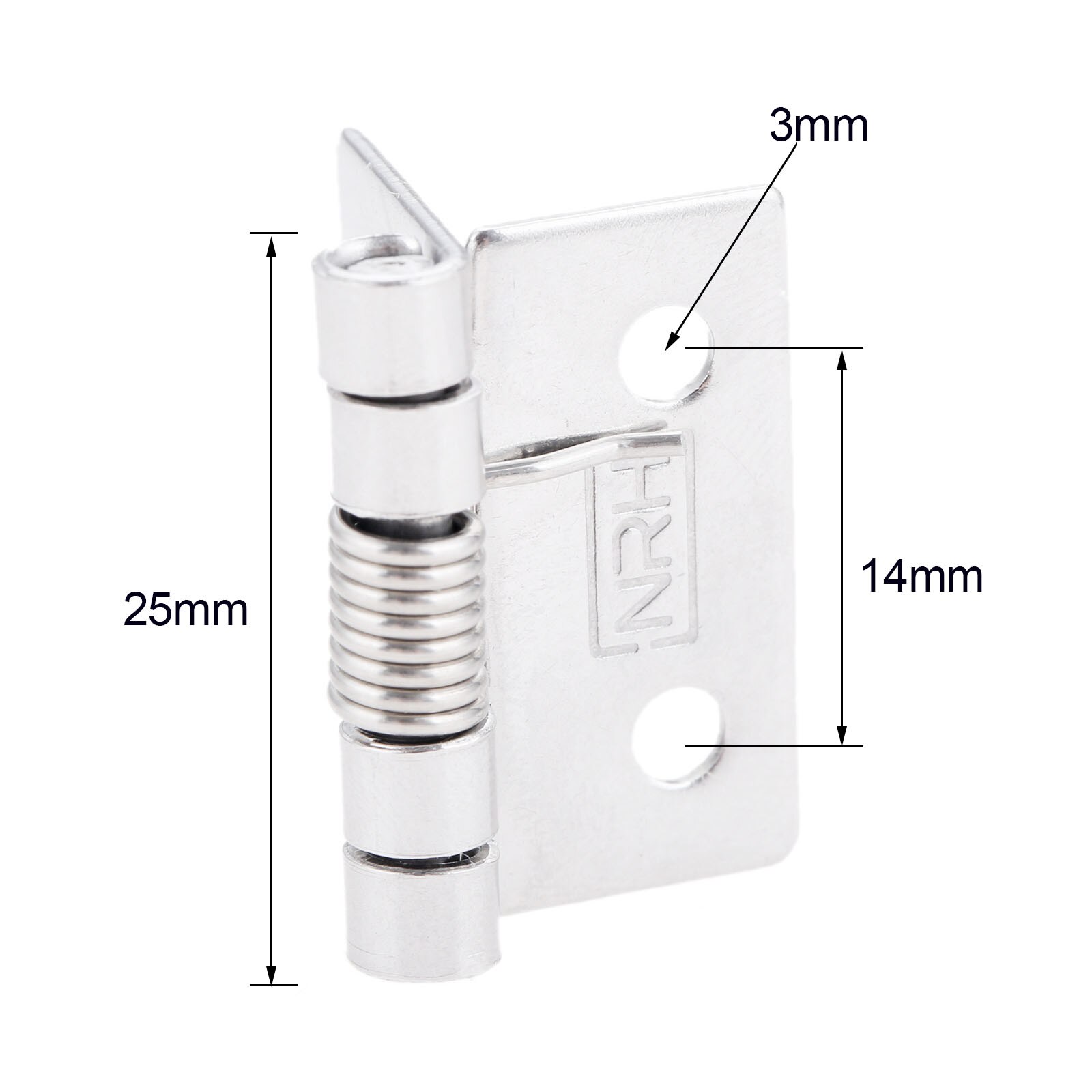 2 Stuks Deur Scharnier Zelfsluitende Rvs Voorjaar Deur Scharnier Kast Kast Kledingkast Sieraden Dozen Lente Scharnier 25/38/50 Mm: 25mm