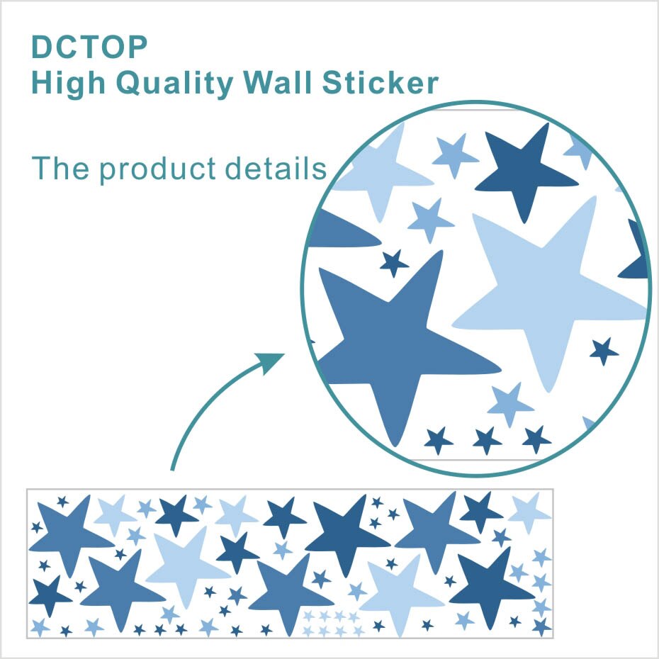 Estrellas de colores Polka Dots vinilo pegatina habitación decoración murales de arte papel tapiz impermeable extraíble hogar para pared guardería bebé DCTOP: TCA90015C
