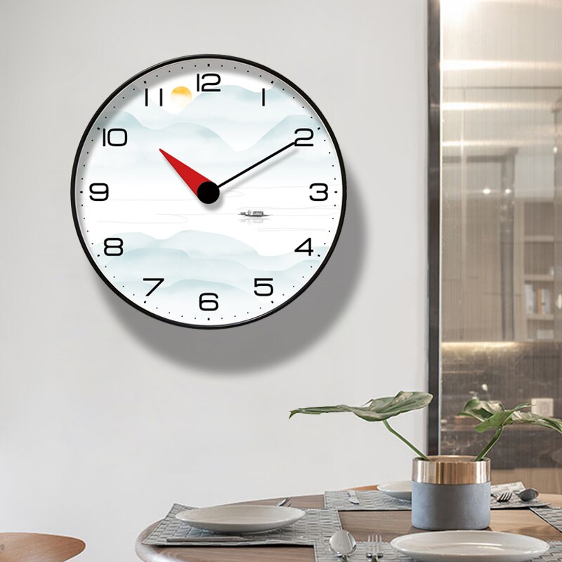 Ronde Creatieve Mute Modern Grote Wandklok Klokken Voor Home Keuken Woonkamer Decor Battery Operated Stille
