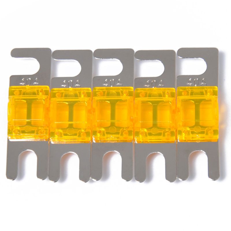 5 stk / sett 30/40/60/80/100a forniklet bilstereo 32v afs mini anl sikringer 1 xcf