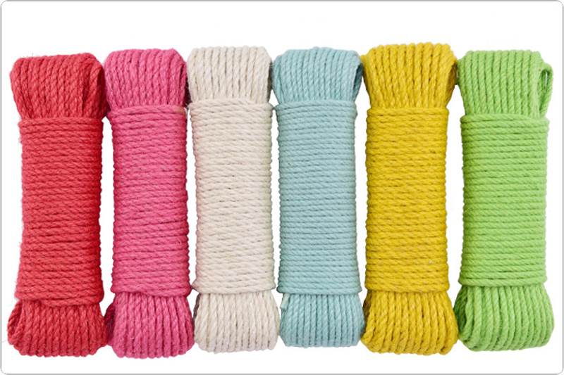 Cuerda de yute de Color Natural de 6mm de ancho, cordón macramé trenzado de cáñamo, artesanal, decoración hecha a mano para rascar mascotas, 20M