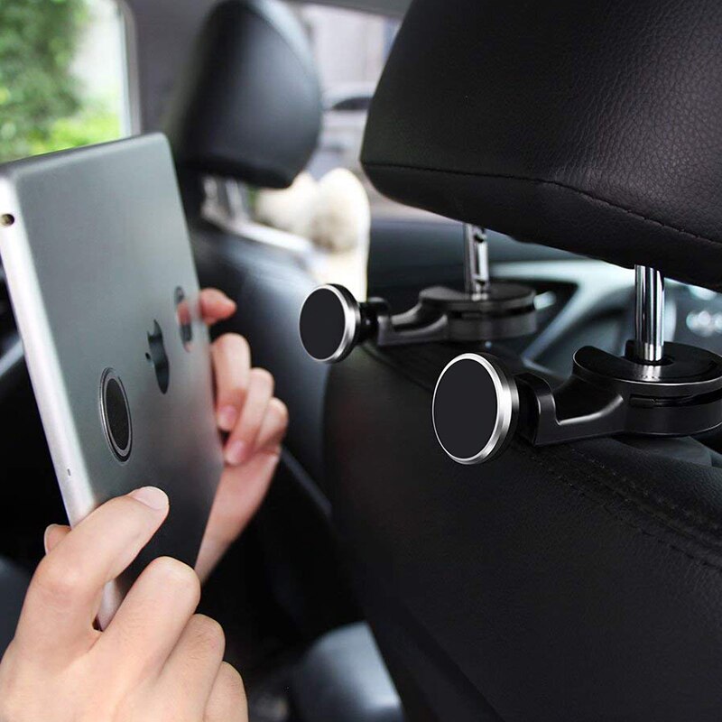 Surfplatta bilhållare stativ surfplattor hållare för auto nackstödshängare baksätesmagnet universal ipad surfplatta mobiltelefon pc-hållare
