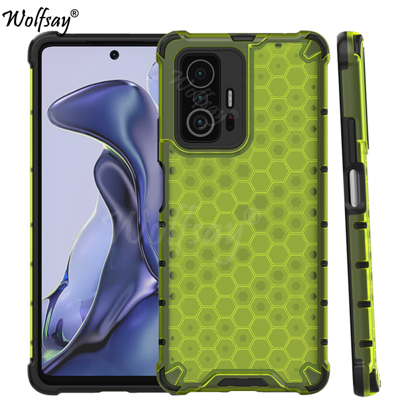 Wstrząsoodporne przezroczyste etui robić Xiaomi 11T plaster miodu Armor Obudowa robić Xiaomi 11T Obudowa robić Xiaomi 11T 12X 12 11 Lite 5G ne 10T zawodowiec