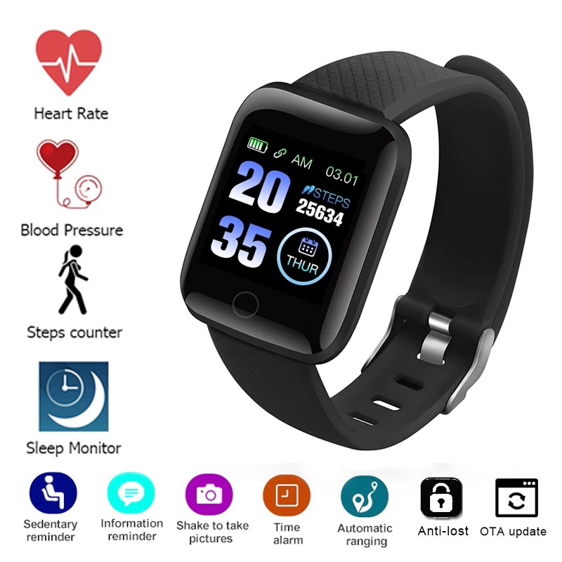 Smart Watch uomo donna Smartwatch Android Bluetooth misurazione della pressione arteriosa cardiofrequenzimetro Sport wach Smart watch 2020