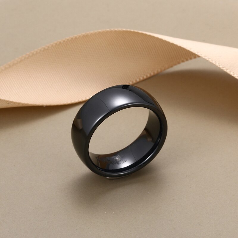 925 Sterling Silver Ceramic Ring Music Symbol With Temperament Jewelry For Women Engagement Wedding Accessories