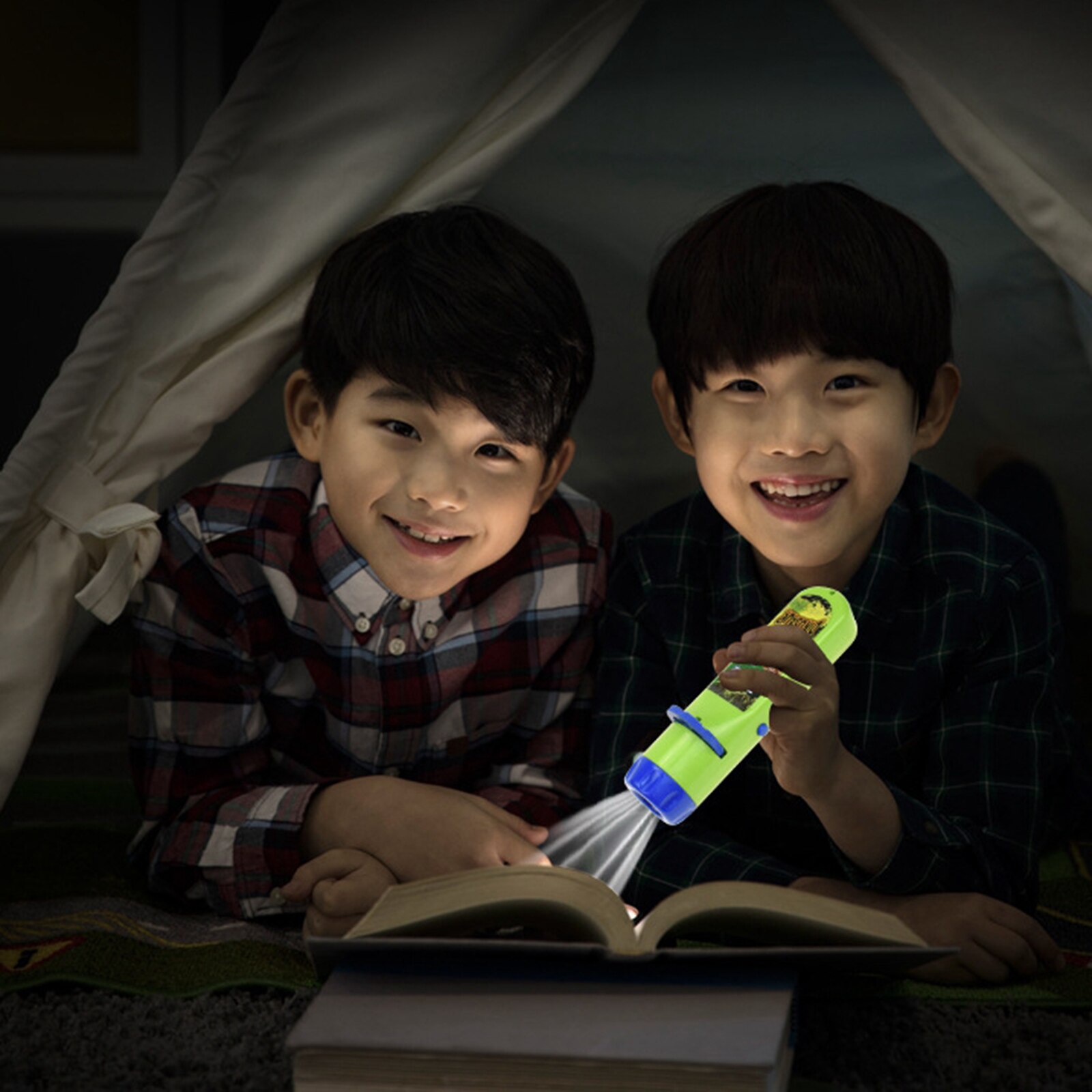 Torche projecteur lampe lampe de poche Projection jouer jouets pour les enfants