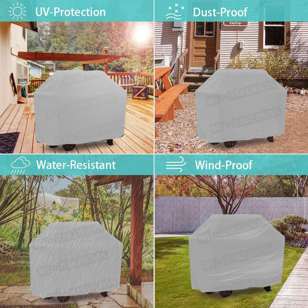 8 Maten Buiten Barbecue Hoes Stof En Waterdichte Weber Zware Barbecue Hoes Regen Proof Buiten Barbecue Cover Rond