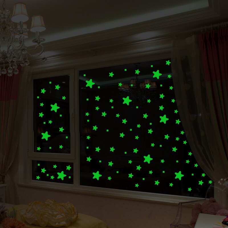 457 Stuks Lichtgevende Ster Stickers Glow In The Dark Zelfklevende Muurstickers Voor Woonkamer. Kwekerij Kinderkamer Slaapkamer