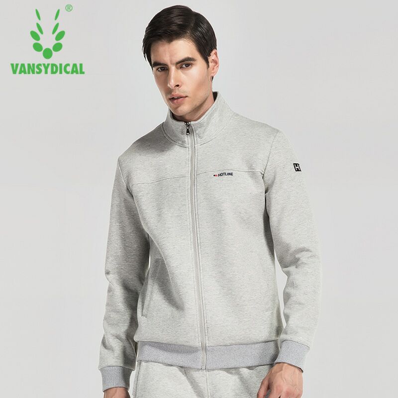 Heren herfst winter warm houden hardloopjack heren sport trainingsjas rits hoge elastische basketbal voetbal lange mouwen shirts: Grijs / Xxl