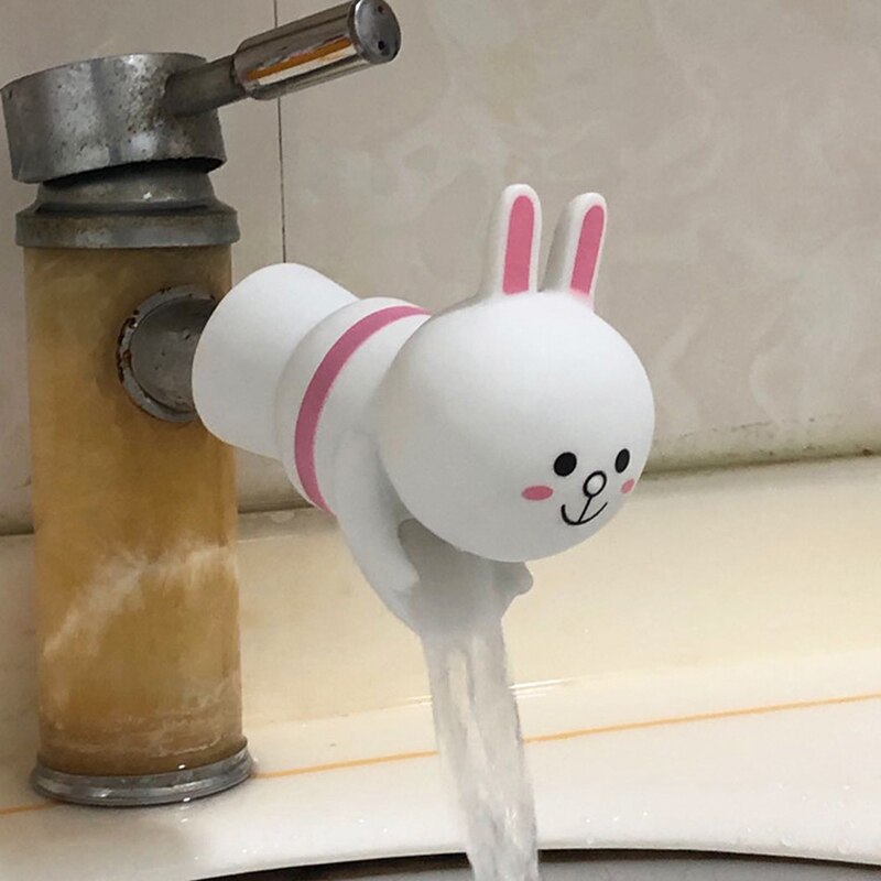 Cartoon kinder Hand Waschen Extender Splash-proof Wasser Guide Waschbecken Bad Zubehör Helfen Kinder Hände Waschen Gerät