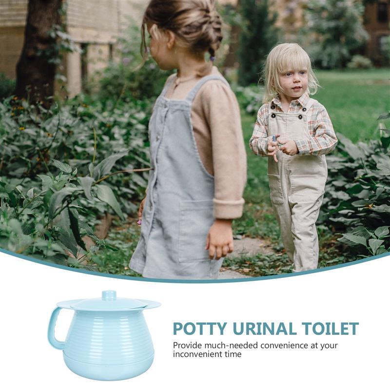 Pot de chambre pour adulte, pour personnes âgées, avec couvercle, Portable, 1 pièce