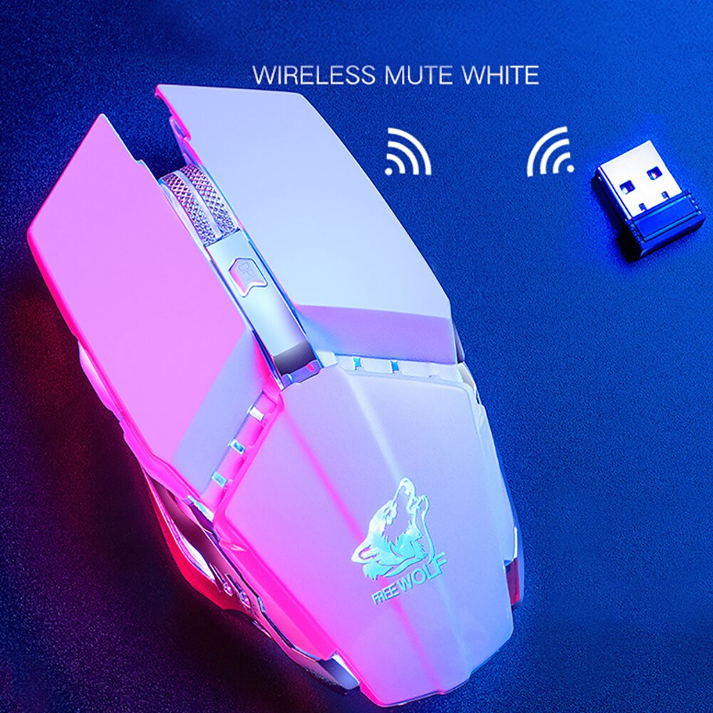 Free Wolf X11 ergonomique 2.4G 2400DPI sans fil optique ordinateur