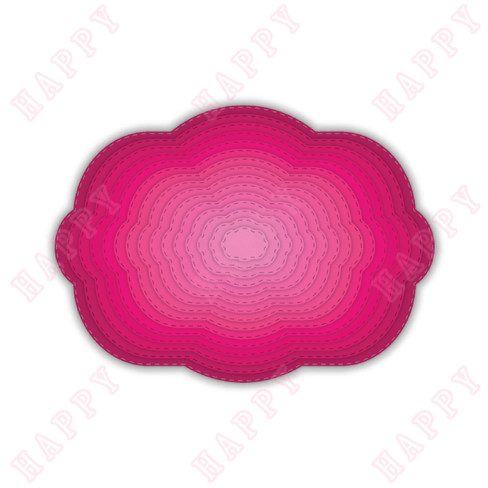 Sellos de ramo de flores, troqueles de corte de Metal para álbum de recortes DIY, tarjetas de papel, rectángulos, plantilla de grabado artesanal decorativa: Naranja