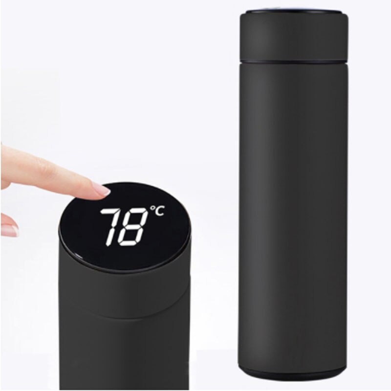 Termo de acero inoxidable con pantalla de temperatura, taza de café de viaje, té, leche, taza , termo inteligente