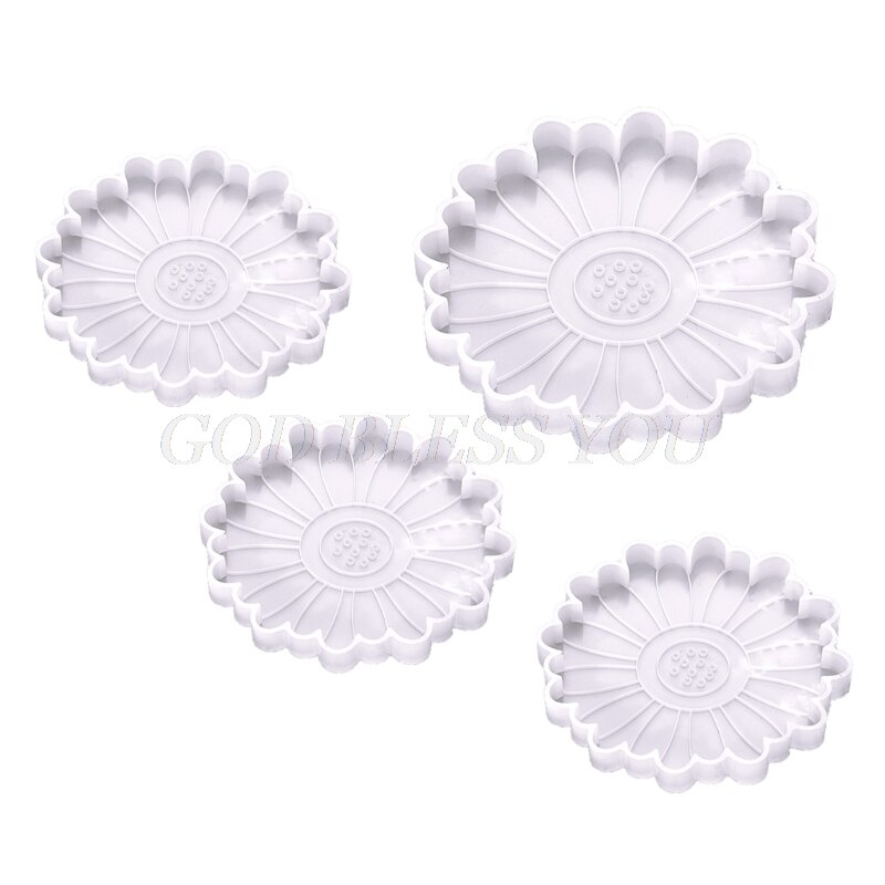 Daisy Flower Coaster Epoxy Resin Mold Cup Mat Pad Silicone Mould DIY Crafts Tool 54DC: 4