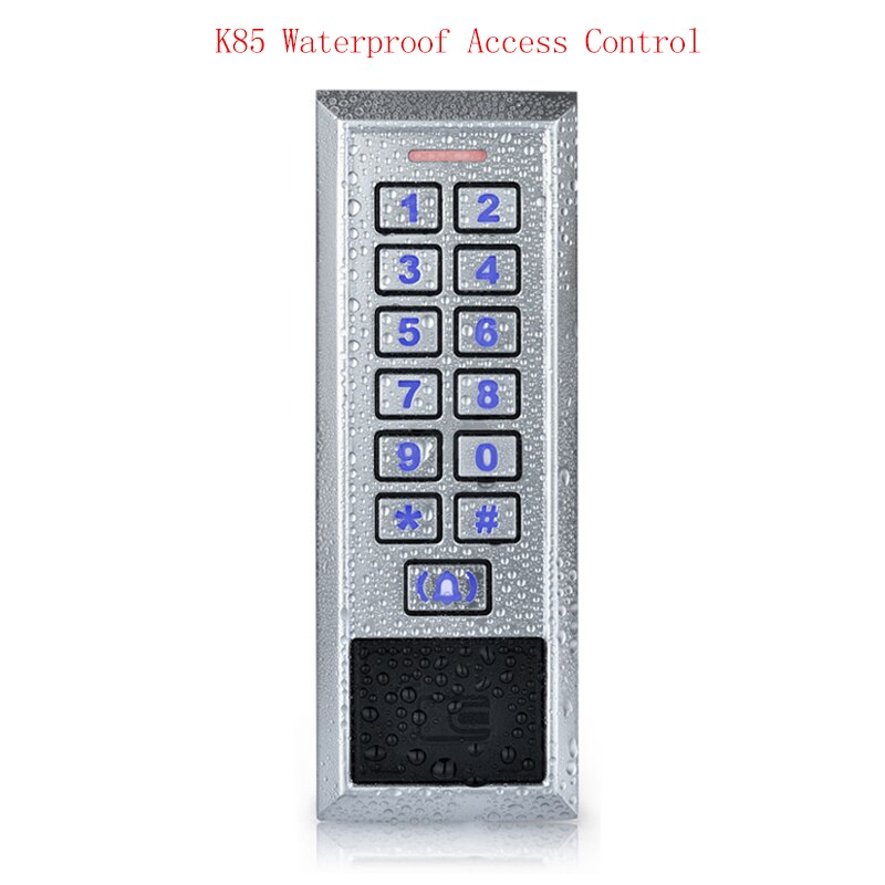K81 ~ k88 ip 65 waterdichte metalen toegangscontrolesysteem rfid 125 khz kaart met 8000 gebruikerskaart voor beveiligingssysteem met deurslot: K85w