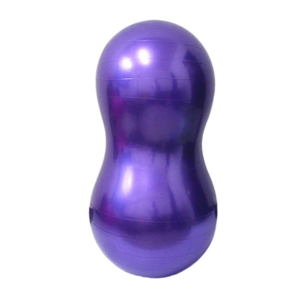 Capsule anti-Explosion épaisse, boule de Pilates, entraînement de rééducation pour personnes âgées, Fitness, Yoga, arachide avec pompe: Purple