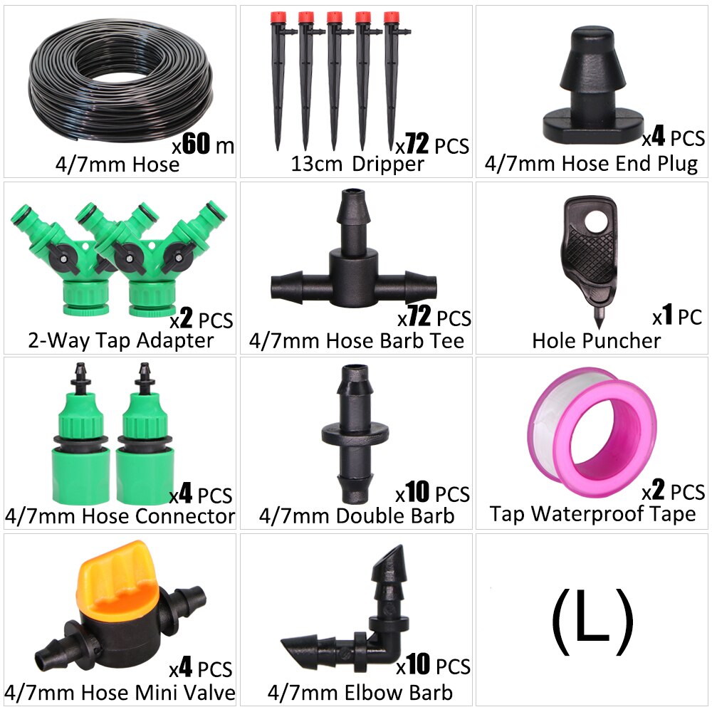 1/4 "schlauch Tropf Bewässerung System 360 Grad Einstellbar 8 See Sprinkler Bausatz Garten Bewässerung Einsetzen Boden Mikro fließen Tropf