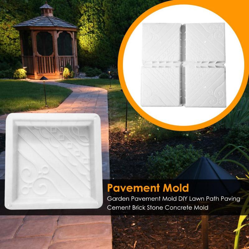 Pavement Mold Garden Courtyard Walkway Path Concrete DIY Paving Cement Road Mold Classic Colors and Simple Durable