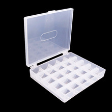 Opbergdoos Plastic 25 Slots Sieraden Verstelbare Tool Box Case Craft Organisator Opslag Kralen Transparante Semi-Cirkelvormige Groef