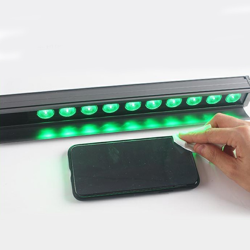 Lampe LCD de réparation de téléphone, Mini écran de vérification de la poussière, détection des fissures et des rayures, lumière verte, affichage électronique, outils de nettoyage