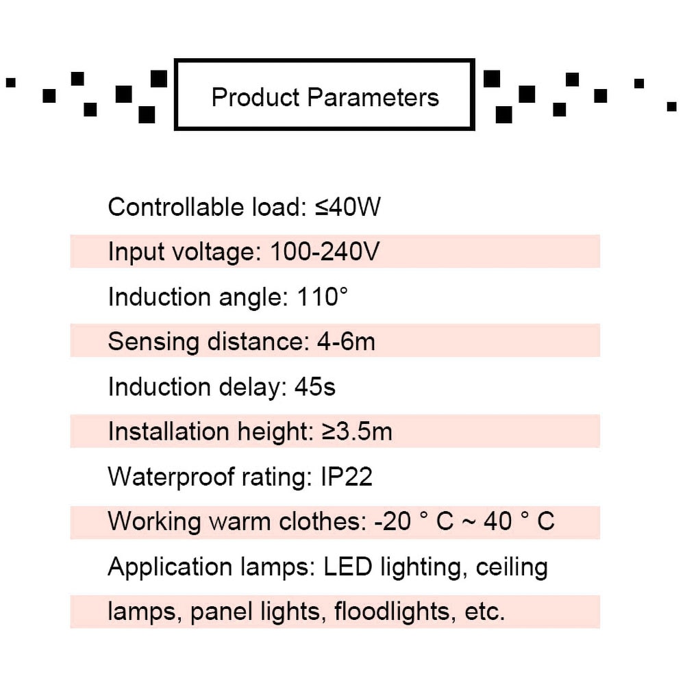 LED PIR Detector Infrared Motion Sensor Switch with Time Delay Adjustable Auto On Off Smart Switch 110V 220V Light Switch